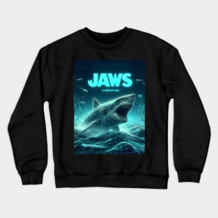 Unleash Oceanic Dread: Dive into Shark-Inspired Thrills with our Jaws-Inspired Collection! Crewneck Sweatshirt